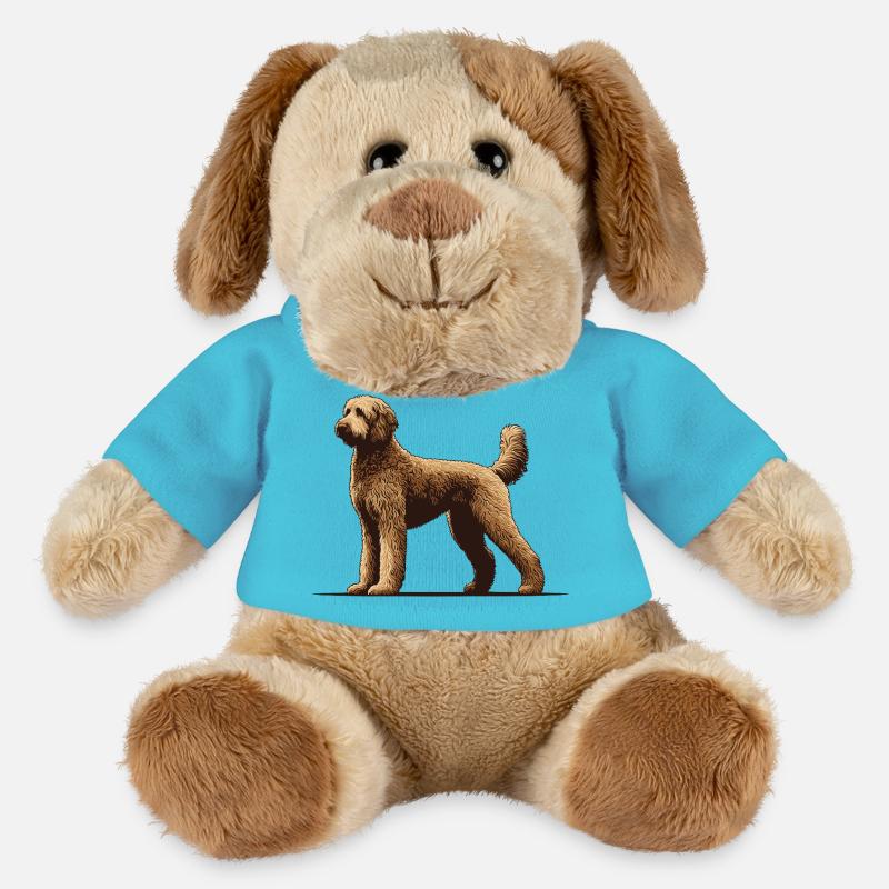 Labradoodle - MiniFeet® Hund Helge - Atollblau