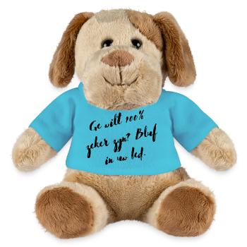 Dialecte anversois Chemises. Vous voulez être sûr à 100 % ? - Chien en peluche Helge MiniFeet® - bleu outremer - Devant