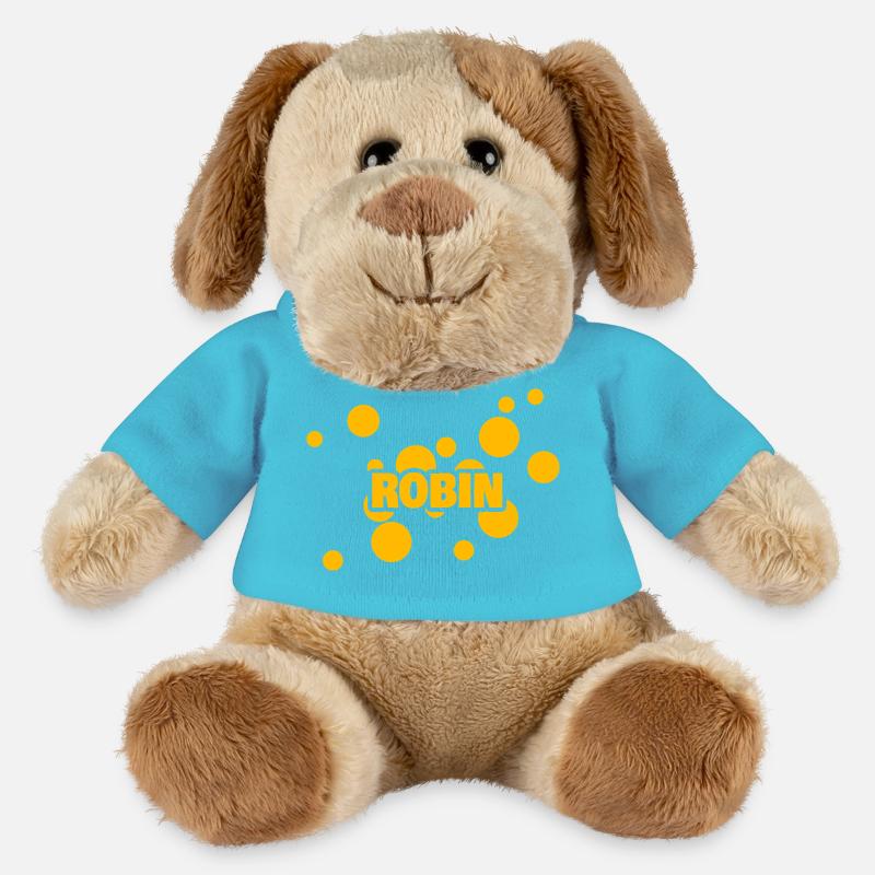 Robin als Robin - MiniFeet® Hund Helge - Atollblau