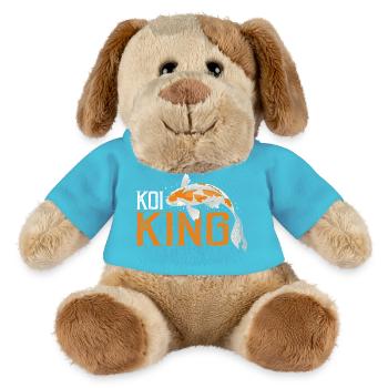 Koi King Bold Pond Owner Aquatic Hobby Master - MiniFeet® Hund Helge - Atollblau - Vorne
