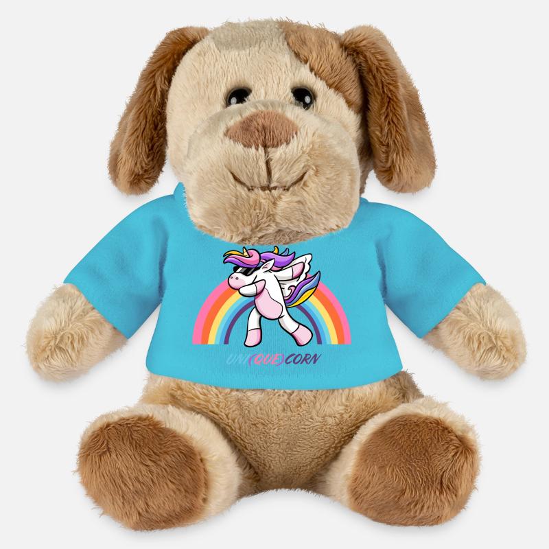 UNI QUE CORN - Chien en peluche Helge MiniFeet® - bleu outremer