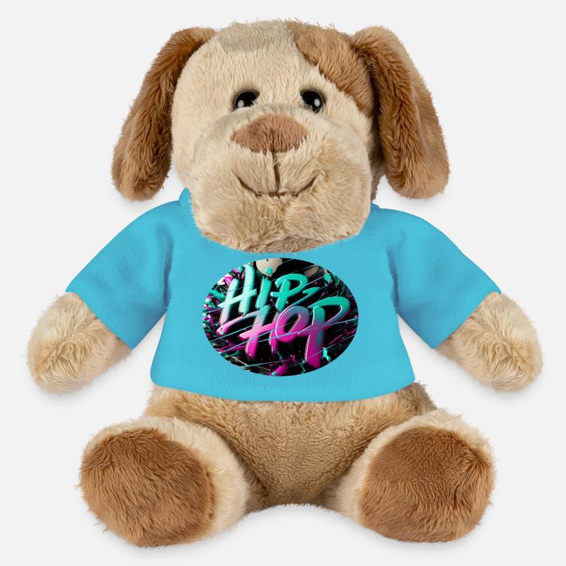 hip-hop T - MiniFeet® Hund Helge - Atollblau