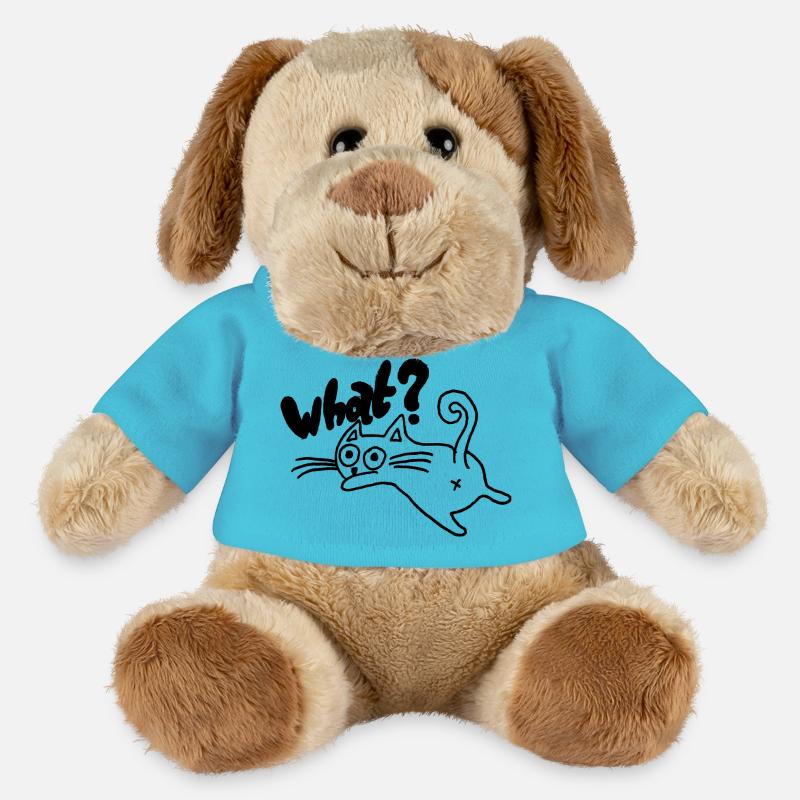 Katze What? Geschenkidee - MiniFeet® Hund Helge - Atollblau
