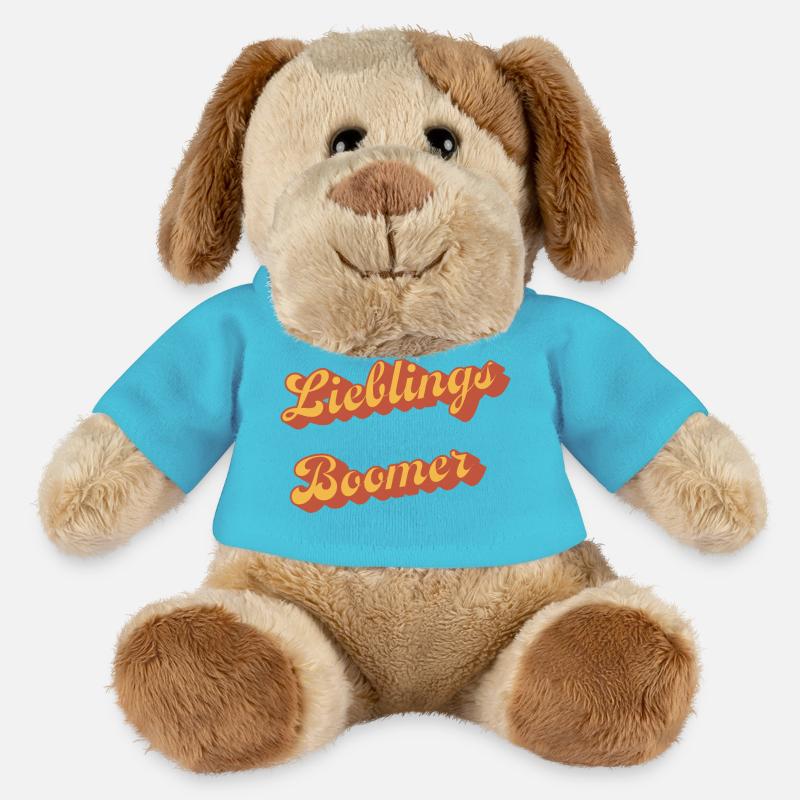 Liebling Boomer Retro Script - MiniFeet® Hund Helge - Atollblau