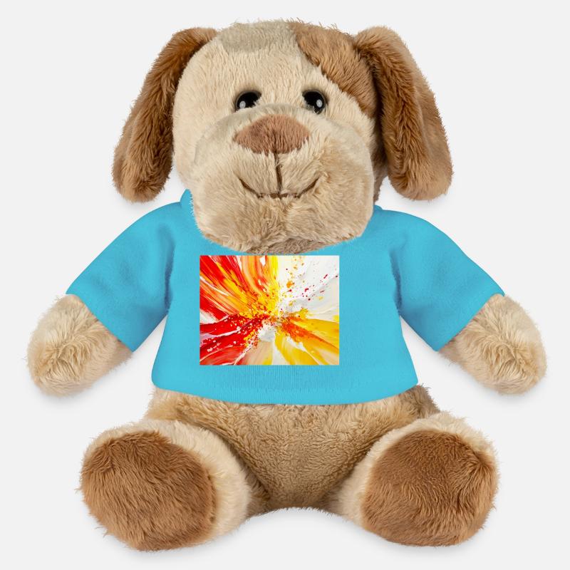 Blüte in Öl - MiniFeet® Hund Helge - Atollblau
