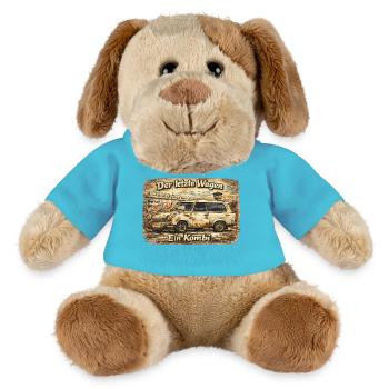 Der Letzte Wagen Rostige Kombi - MiniFeet® Hund Helge - Atollblau - Vorne