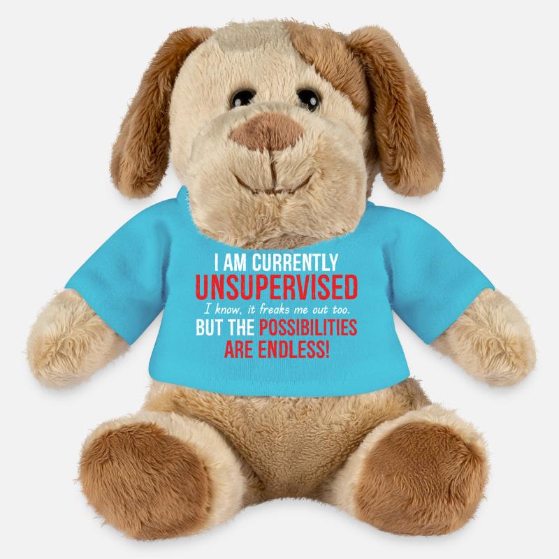 I Am Currently Unsupervised - MiniFeet® Dog Helge - atoll blue