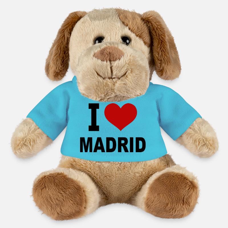 I love Madrid - MiniFeet® Hund Helge - Atollblau