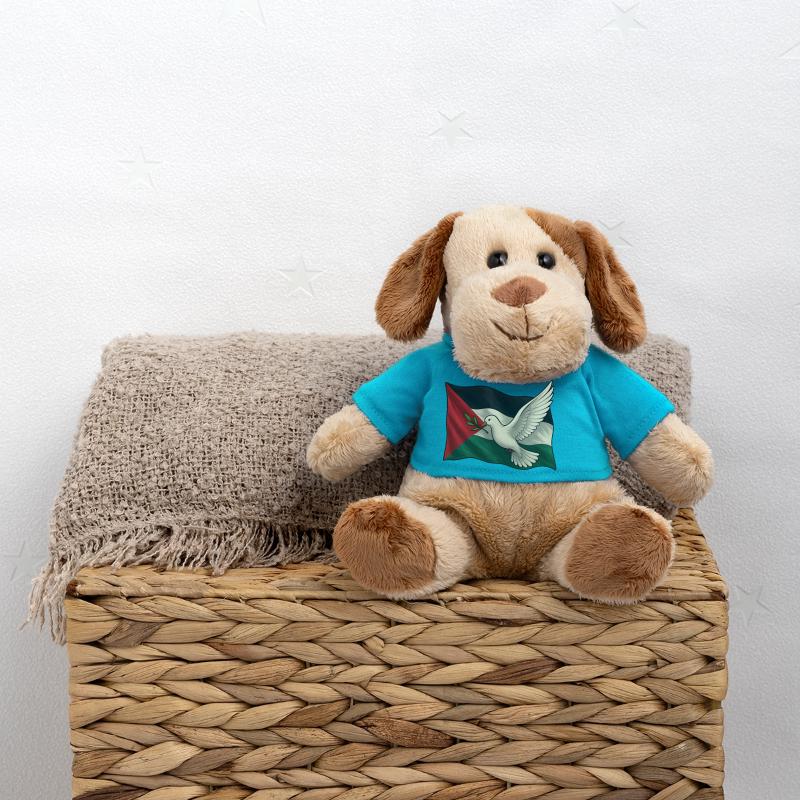 Colombe de paix & drapeau – Palestine libre Chien en peluche Helge MiniFeet®