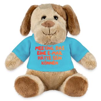 dieses Meeting hätte eine E-Mail sein können - MiniFeet® Hund Helge - Atollblau - Vorne