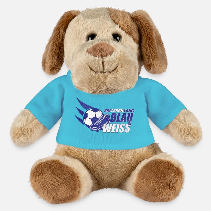 Blau & Weiss ein Leben Lang Geschenkidee - MiniFeet® Hund Helge - Atollblau