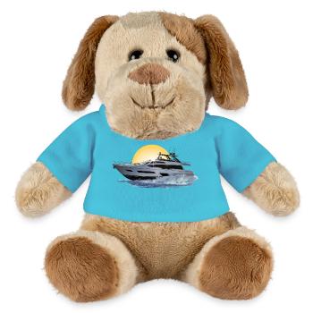 Motorboot - MiniFeet® Hund Helge - Atollblau - Vorne