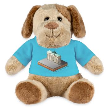 Brandenburger Tor - MiniFeet® Hund Helge - Atollblau - Vorne