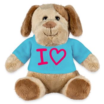 i_love- - MiniFeet® Dog Helge - atoll blue - Front