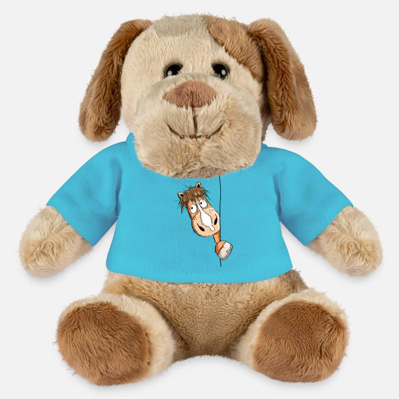 Neugieriges Pferd - MiniFeet® Hund Helge - Atollblau