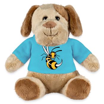 Wespe mit riesigen Stachel - MiniFeet® Hund Helge - Atollblau - Vorne