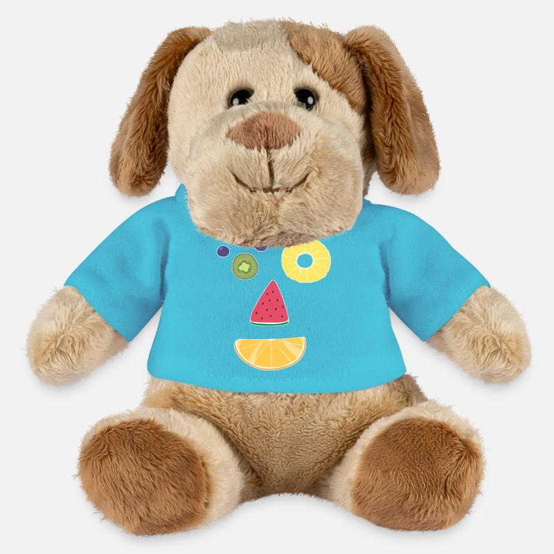 Visage de fruit - Chien en peluche Helge MiniFeet® - bleu outremer