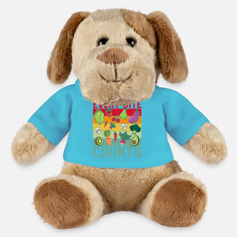 Every Bite Counts Vegan - MiniFeet® Hund Helge - Atollblau