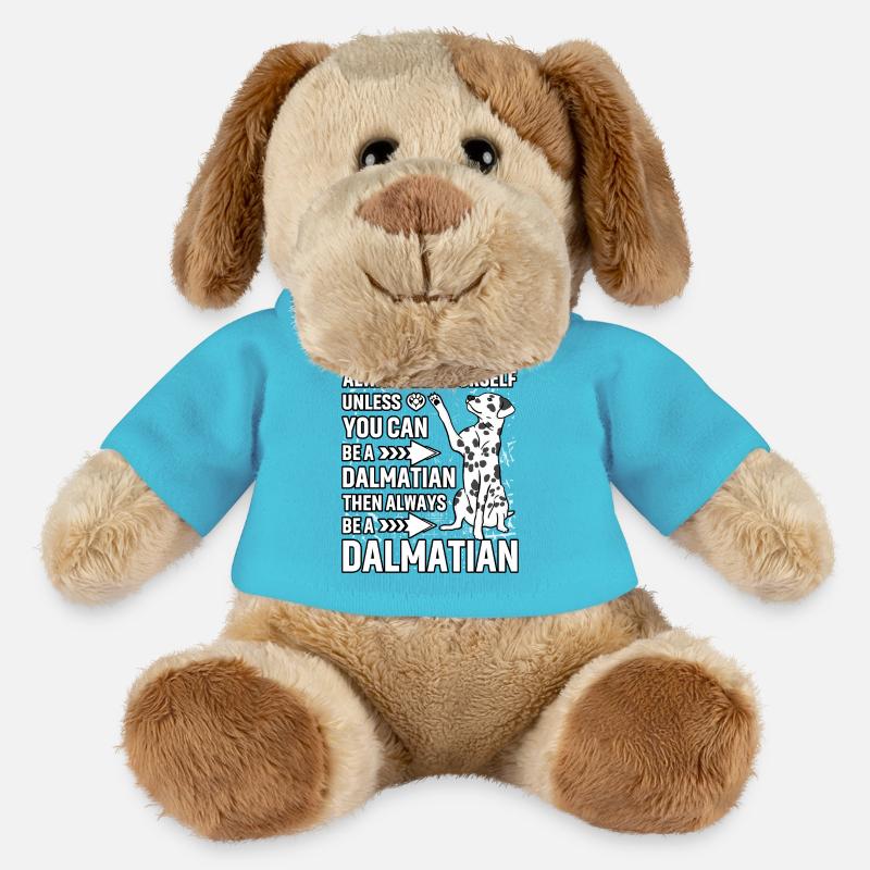Dalmatiner Lustiger Spruch - MiniFeet® Hund Helge - Atollblau