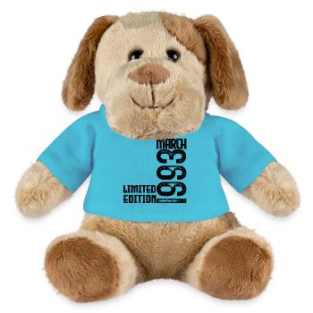 Birthday Gift March 1993. March 1993. March - MiniFeet® Dog Helge - atoll blue - Front