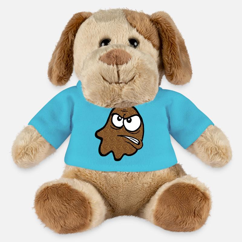 Knurri in leopard pattern - MiniFeet® Dog Helge - atoll blue