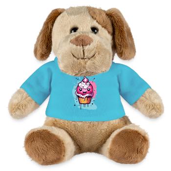 Super Cute Kawaii Cupcake - MiniFeet® Dog Helge - atoll blue - Front