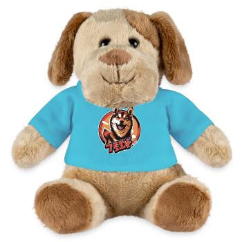 Japanese dog: Shiba Inu - MiniFeet® Dog Helge - atoll blue - Front