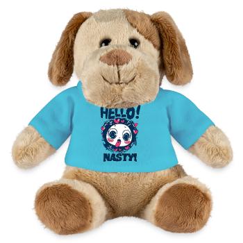 Hello, bunny is funny and cheeky - MiniFeet® Dog Helge - atoll blue - Front