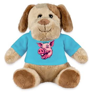 Super happy punk pig - MiniFeet® Dog Helge - atoll blue - Front