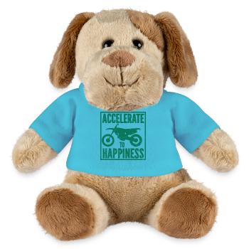 Motorrad Motocross Bike Racing Motorsport - MiniFeet® Hund Helge - Atollblau - Vorne