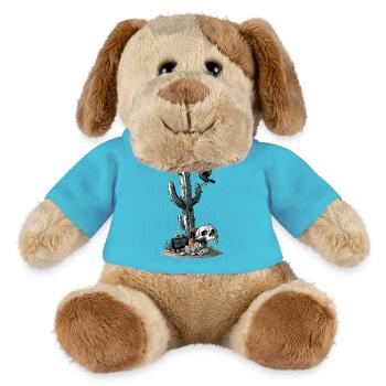 EINWOHNERZAHL 5000 - MiniFeet® Hund Helge - Atollblau - Vorne