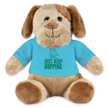 Frosch - Amphibie Tier - MiniFeet® Hund Helge - Atollblau - Vorne