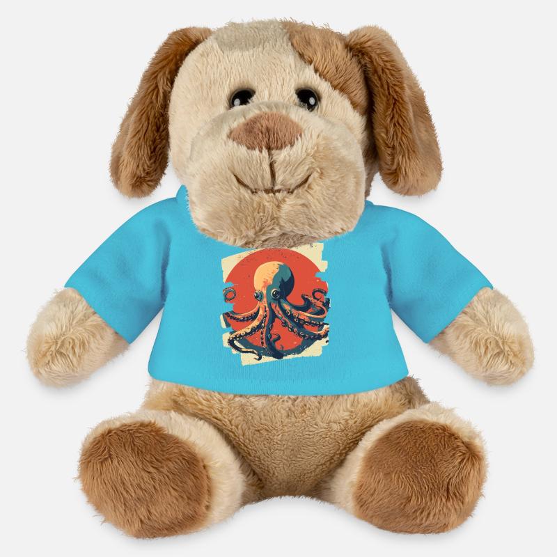 Kraken Oktopus - MiniFeet® Hund Helge - Atollblau