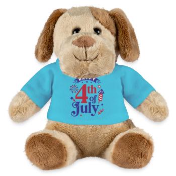 Frohen 4. Juli - MiniFeet® Hund Helge - Atollblau - Vorne