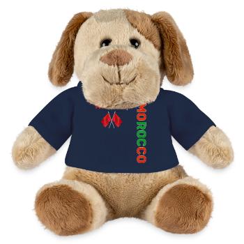MOROCCAN team supporter football - Chien en peluche Helge MiniFeet® - bleu marine - Devant