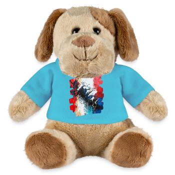 France Flag French - MiniFeet® Dog Helge - atoll blue - Front