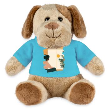 Relax Meditation Selfcare Me-Time - MiniFeet® Hund Helge - Atollblau - Vorne