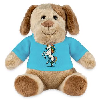 Unicorn – The magical creature of fantasy - MiniFeet® Dog Helge - atoll blue - Front