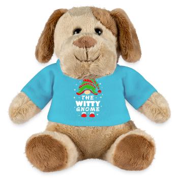 Gnome - Chien en peluche Helge MiniFeet® - bleu outremer - Devant