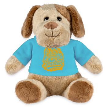 Bretten Skyline Vintage Lettering - MiniFeet® Hund Helge - Atollblau - Vorne