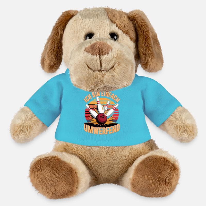 Ich Bin Einfach Umwerfend Bowling Spaß - MiniFeet® Hund Helge - Atollblau