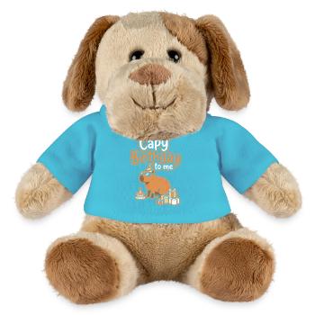 Capy Birthday Party Motif - MiniFeet® Dog Helge - atoll blue - Front