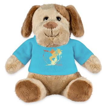 Style vintage graphique du skateboard - Chien en peluche Helge MiniFeet® - bleu outremer - Devant