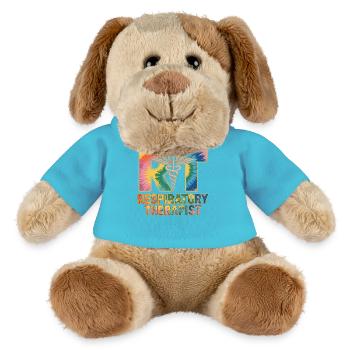 Respiratorischer Therapeut Tie-Dye - MiniFeet® Hund Helge - Atollblau - Vorne