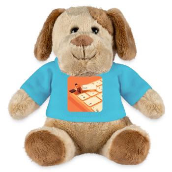ESC – Mode de travail désactivé - Chien en peluche Helge MiniFeet® - bleu outremer - Devant