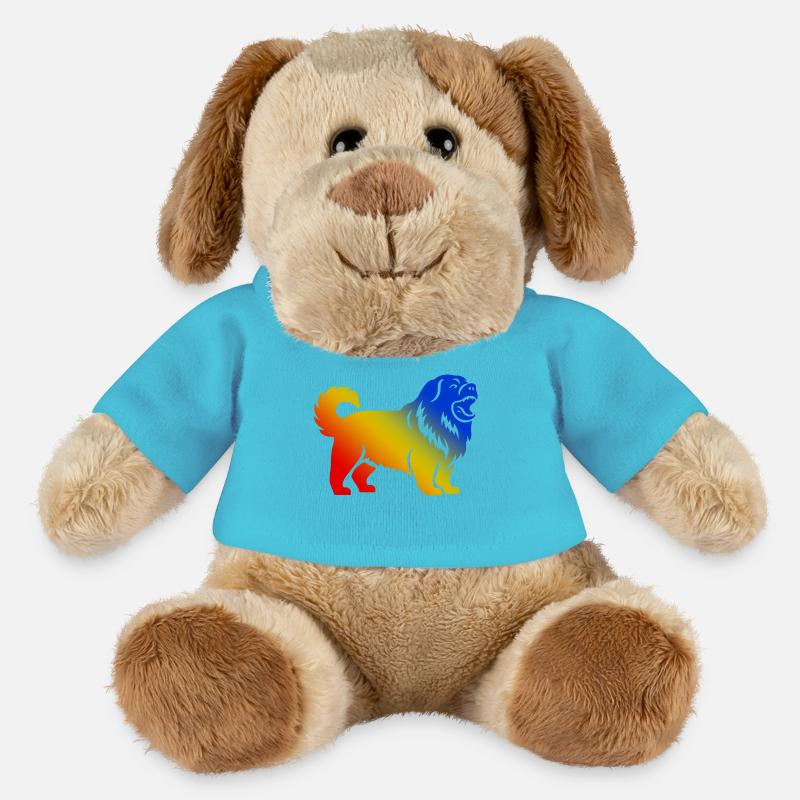 Chien Chow Chow - Chien en peluche Helge MiniFeet® - bleu outremer