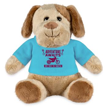 Motorrad Motocross Bike Racing Motorsport - MiniFeet® Hund Helge - Atollblau - Vorne