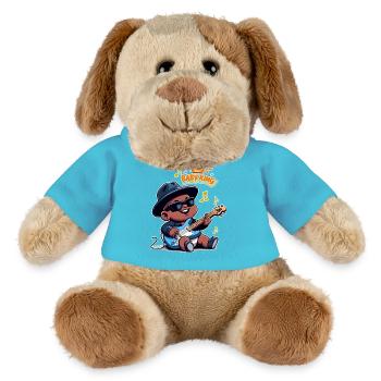 Baby King - Chien en peluche Helge MiniFeet® - bleu outremer - Devant