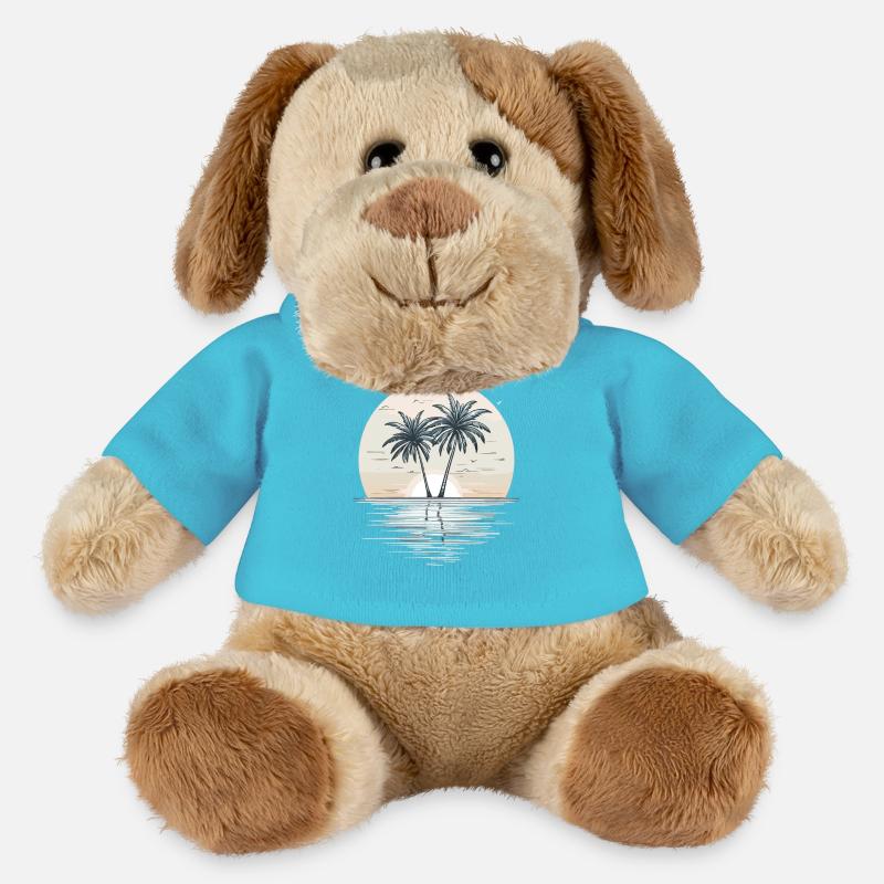 Sunset Palm Beach - MiniFeet® Hund Helge - Atollblau