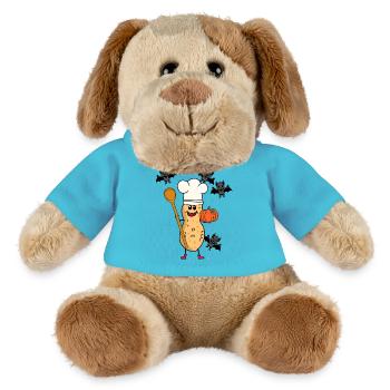 Peanut Peanuts Cooking Chefs Halloween Cooking - MiniFeet® Dog Helge - atoll blue - Front